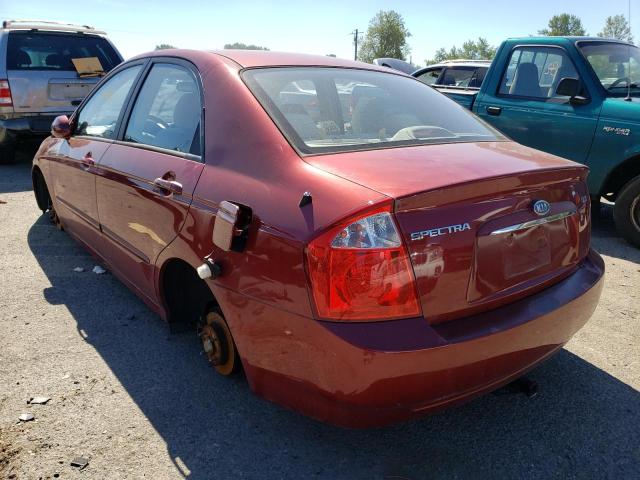 KNAFE121645022260 - 2004 KIA SPECTRA LX BURGUNDY photo 3