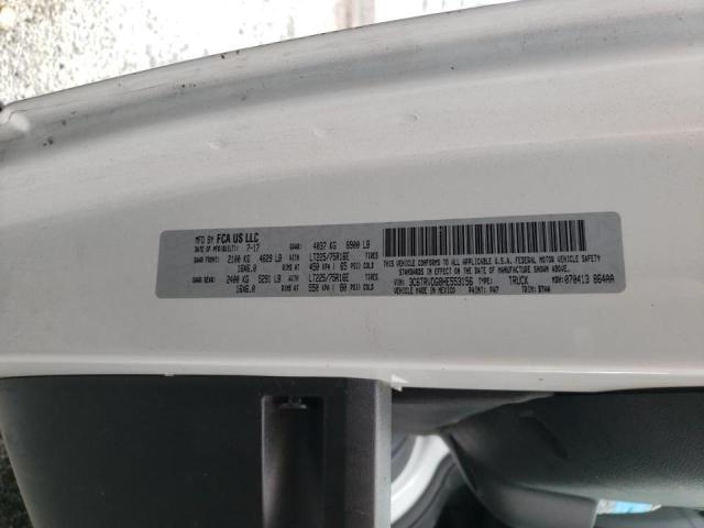 3C6TRVDG8HE553156 - 2017 RAM PROMASTER WHITE photo 10