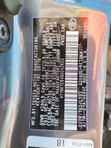 4T1BK1EB4GU242453 - 2016 TOYOTA AVALON XLE GRAY photo 10