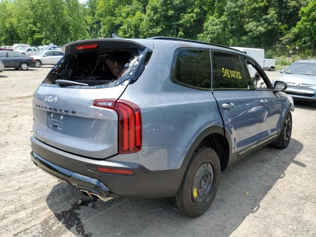 5XYP5DHC9NG228831 - 2022 KIA TELLURIDE GRAY photo 4