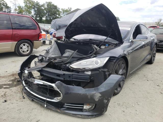 5YJSA1E47GF128433 - 2016 TESLA MODEL S Boz foto 2