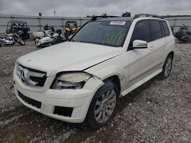 WDCGG8HB7AF484997 - 2010 MERCEDES-BENZ GLK 350 4M WHITE photo 2