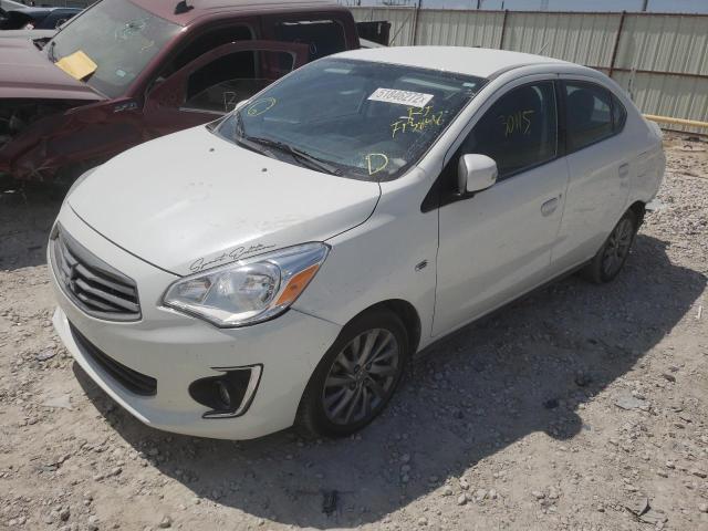 ML32F4FJ3KHF13848 - 2019 MITSUBISHI MIRAGE G4 WHITE photo 2