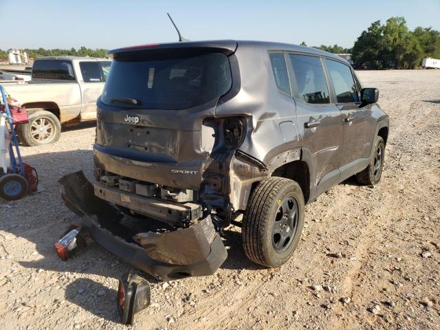 ZACCJAAT4GPD04476 - 2016 JEEP RENEGADE S GRAY photo 4