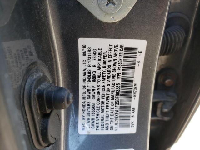 19XFA1F35BE003386 - 2011 HONDA CIVIC VP GRAY photo 10