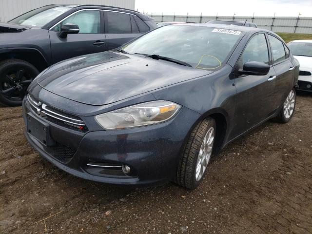 1C3CDFCH6DD330542 - 2013 DODGE DART LIMIT GRAY photo 2