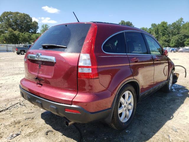 5J6RE48758L023800 - 2008 HONDA CR-V EXL RED photo 4