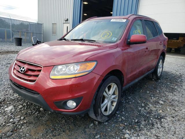 5NMSG4AG1AH388879 - 2010 HYUNDAI SANTA FE BURGUNDY photo 2