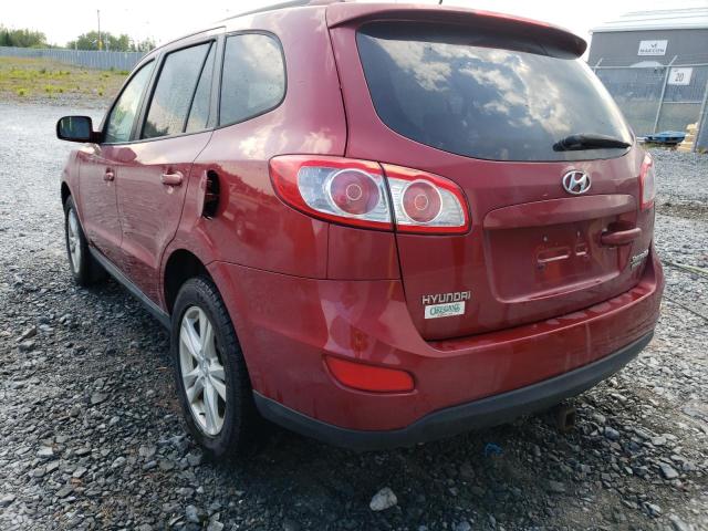 5NMSG4AG1AH388879 - 2010 HYUNDAI SANTA FE BURGUNDY photo 3