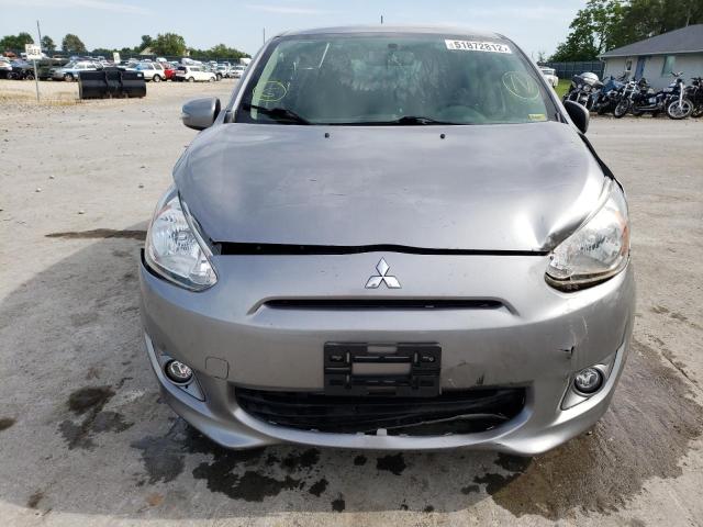 ML32A4HJ5FH042994 - 2015 MITSUBISHI MIRAGE ES GRAY photo 9