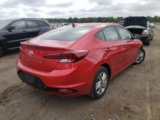 5NPD84LF9LH554680 - 2020 HYUNDAI ELANTRA SE RED photo 4