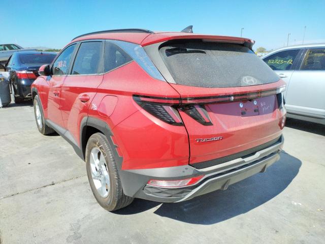 5NMJB3AE1NH024230 - 2022 HYUNDAI TUCSON SEL RED photo 3