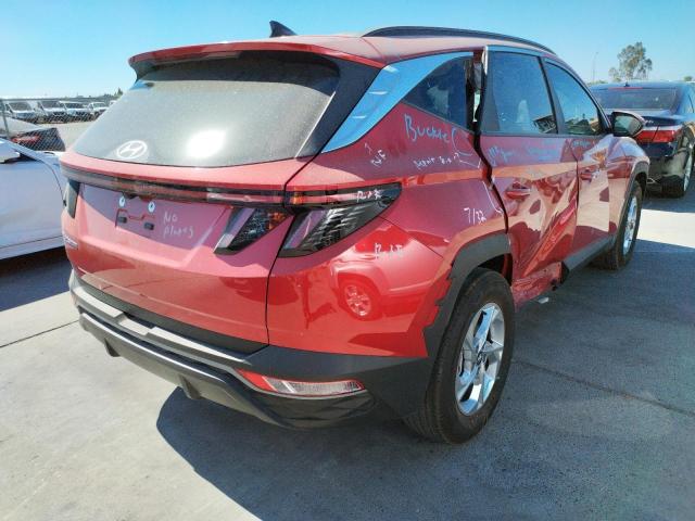 5NMJB3AE1NH024230 - 2022 HYUNDAI TUCSON SEL RED photo 4