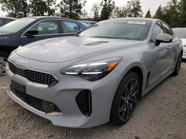 KNAE35LD9N6113956 - 2022 KIA STINGER GT SILVER photo 2