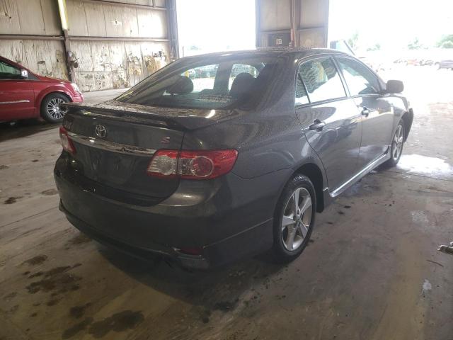 5YFBU4EE4DP090595 - 2013 TOYOTA CAROLLA GRAY photo 4