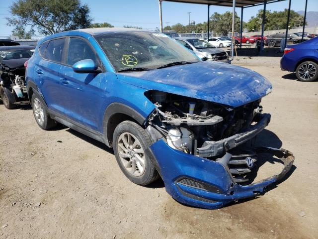 KM8J23A45JU810201 - 2018 HYUNDAI TUCSON SE BLUE photo 1