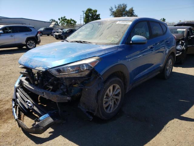 KM8J23A45JU810201 - 2018 HYUNDAI TUCSON SE BLUE photo 2