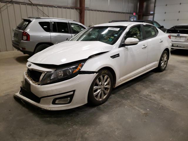 5XXGM4A71EG308922 - 2014 KIA OPTIMA LX WHITE photo 2