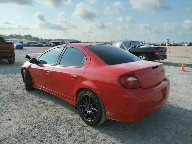 1B3ES66S14D616222 - 2004 DODGE NEON SRT-4 RED photo 3