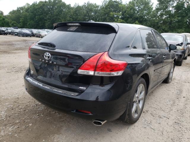 4T3BK3BB0AU032849 - 2010 TOYOTA VENZA BLACK photo 4