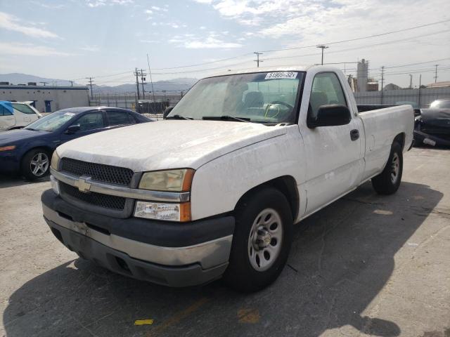 1GCEC14X85Z214411 - 2005 CHEVROLET SILVERADO WHITE photo 2