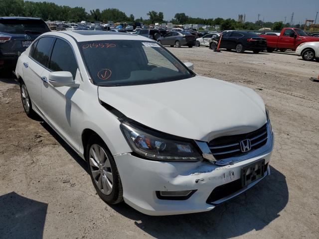 1HGCR3F8XDA015530 - 2013 HONDA ACCORD EXL WHITE photo 1