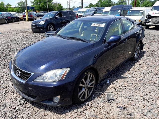 JTHBK262985062064 - 2008 LEXUS IS 250 BLUE photo 2