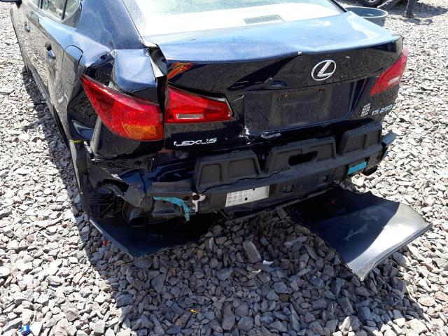 JTHBK262985062064 - 2008 LEXUS IS 250 BLUE photo 9