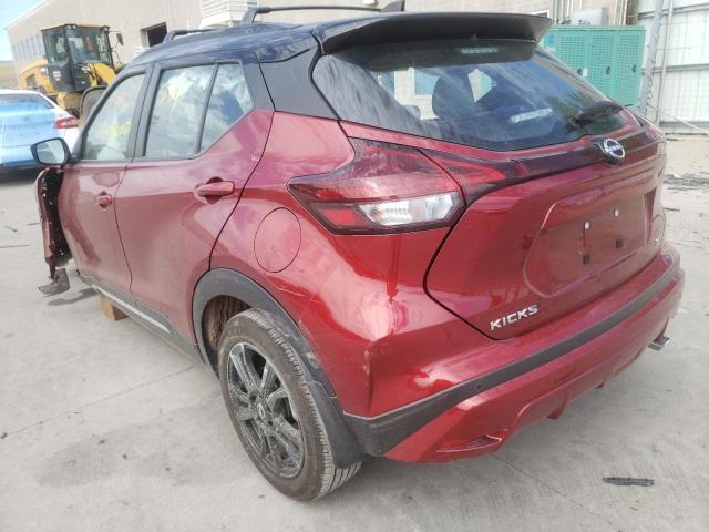 3N1CP5DV8NL479339 - 2022 NISSAN KICKS SR RED photo 3