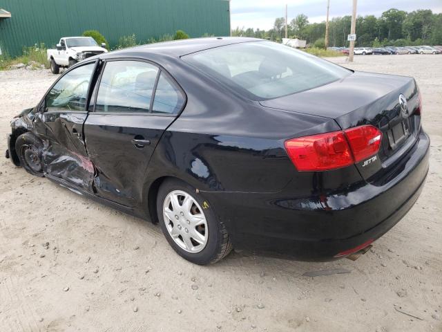 3VW1K7AJ2DM424844 - 2013 VOLKSWAGEN JETTA BASE Սև լուսանկար 3