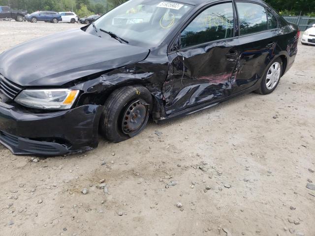 3VW1K7AJ2DM424844 - 2013 VOLKSWAGEN JETTA BASE Սև լուսանկար 9