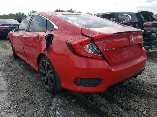 2HGFC2F85KH597706 - 2019 HONDA CIVIC SPOR RED photo 3