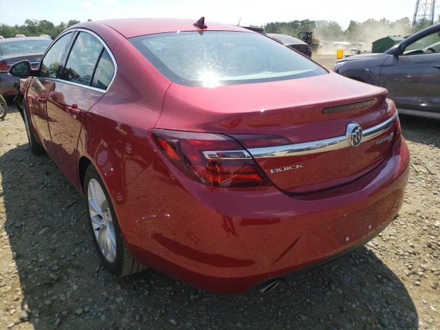 2G4GL5EX2E9201710 - 2014 BUICK REGAL RED photo 3