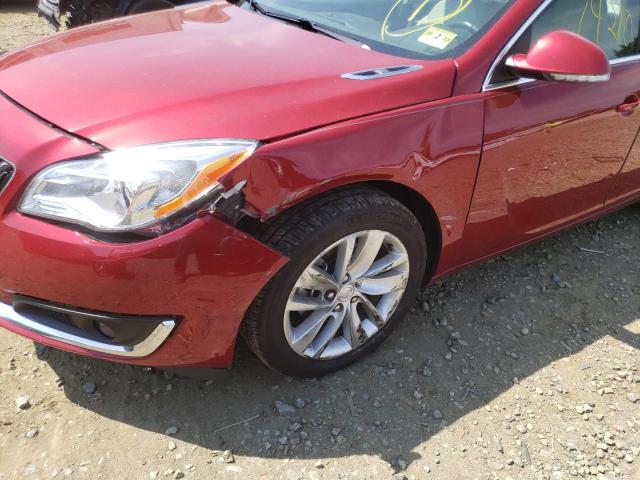 2G4GL5EX2E9201710 - 2014 BUICK REGAL RED photo 9