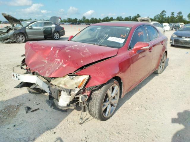 JTHBK262495093403 - 2009 LEXUS IS 250 RED photo 2