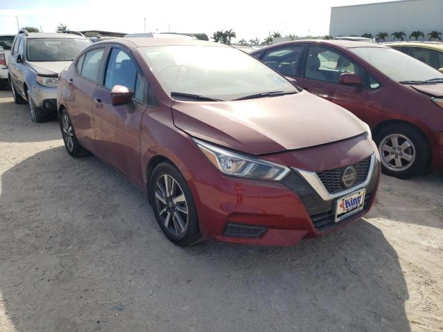 3N1CN8EV7LL844578 - 2020 NISSAN VERSA SV BURGUNDY photo 1