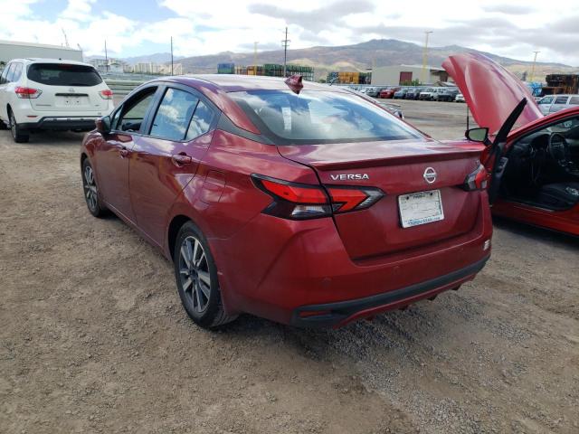 3N1CN8EV7LL844578 - 2020 NISSAN VERSA SV BURGUNDY photo 3