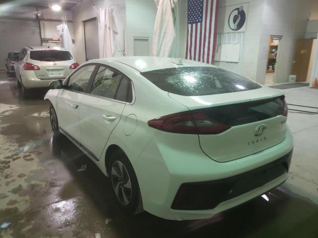 KMHC75LC9HU050567 - 2017 HYUNDAI IONIQ SEL WHITE photo 3