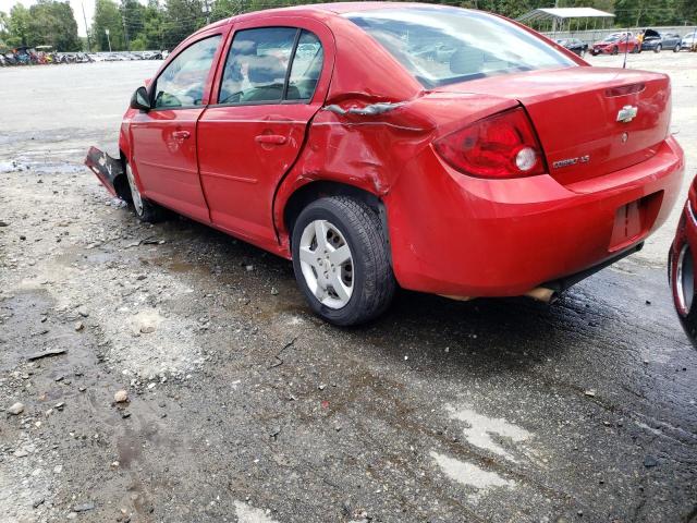 1G1AK55F277266302 - 2007 CHEVROLET COBALT RED photo 3