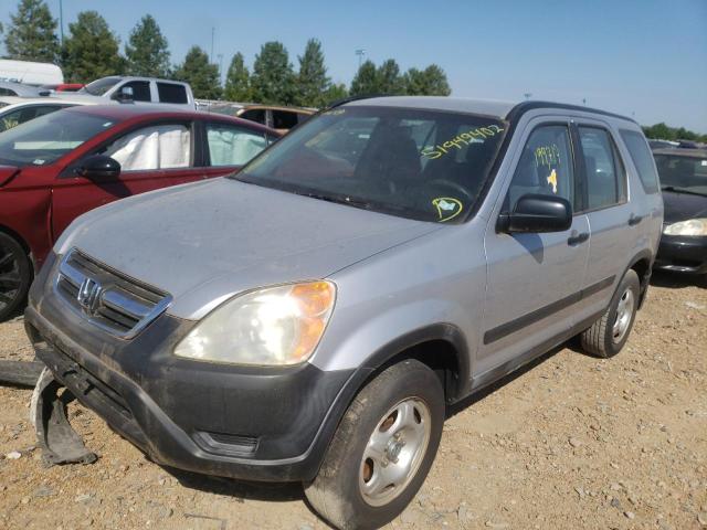 JHLRD68422C023886 - 2002 HONDA CR-V SILVER photo 2