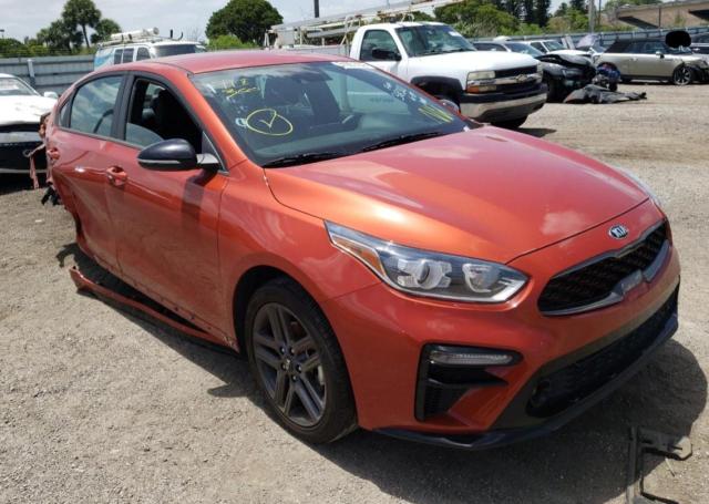 3KPF34ADXLE253820 - 2020 KIA FORTE GT L ORANGE photo 1