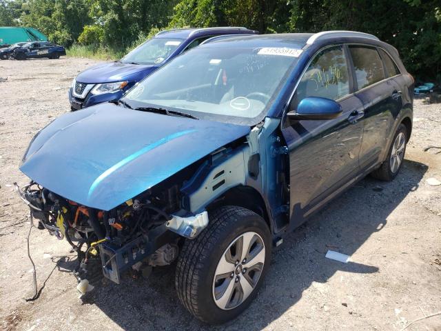 KNDCB3LCXL5400931 - 2020 KIA NIRO LX BLUE photo 2