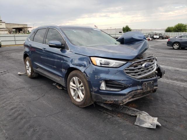 2FMPK3J90KBB73781 - 2019 FORD EDGE SEL BLUE photo 1