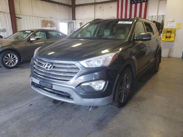 KM8SRDHF8EU085728 - 2014 HYUNDAI SANTA FE G GRAY photo 2