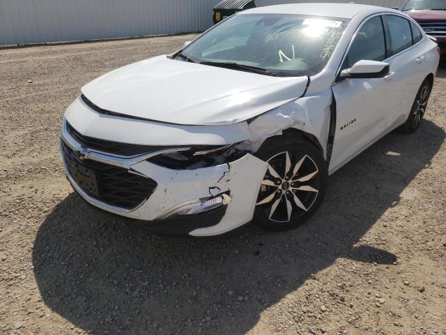 1G1ZG5ST3MF011464 - 2021 CHEVROLET MALIBU RS WHITE photo 9