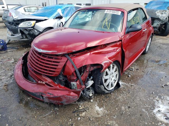 3C3HY55X18T108810 - 2008 CHRYSLER PT CRUISER RED photo 2