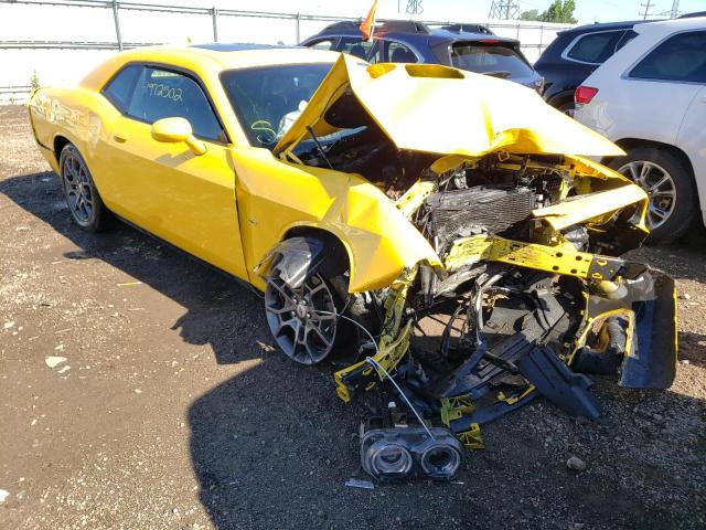 2C3CDZGGXJH112797 - 2018 DODGE CHALLENGER YELLOW photo 1