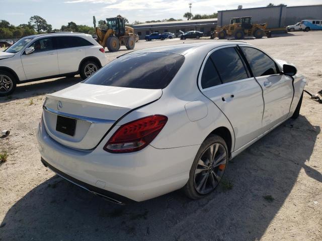 55SWF4JB7JU238770 - 2018 MERCEDES-BENZ C 300 WHITE photo 4