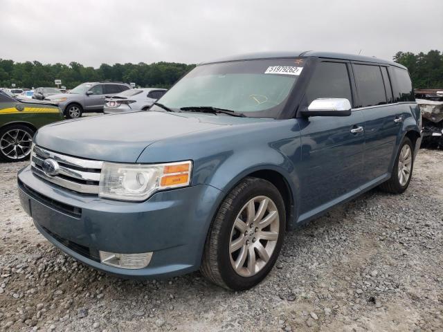 2FMGK5DC7ABA34085 - 2010 FORD FLEX BLUE photo 2
