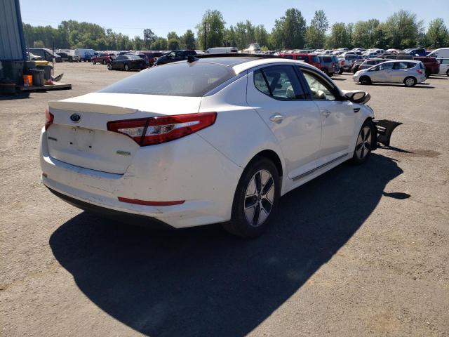 KNAGM4AD0C5013315 - 2012 KIA OPTIMA HYB WHITE photo 4